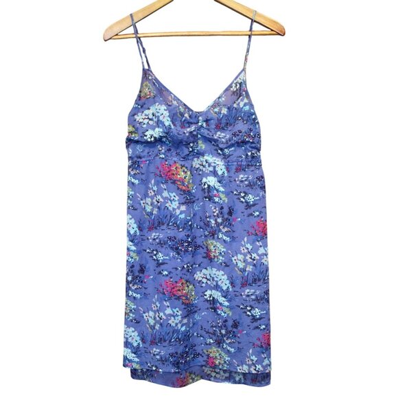 American Eagle Outfitters Womens Floral Y2K Babydoll Dress Size 14 Cami Empire - Picture 1 of 8